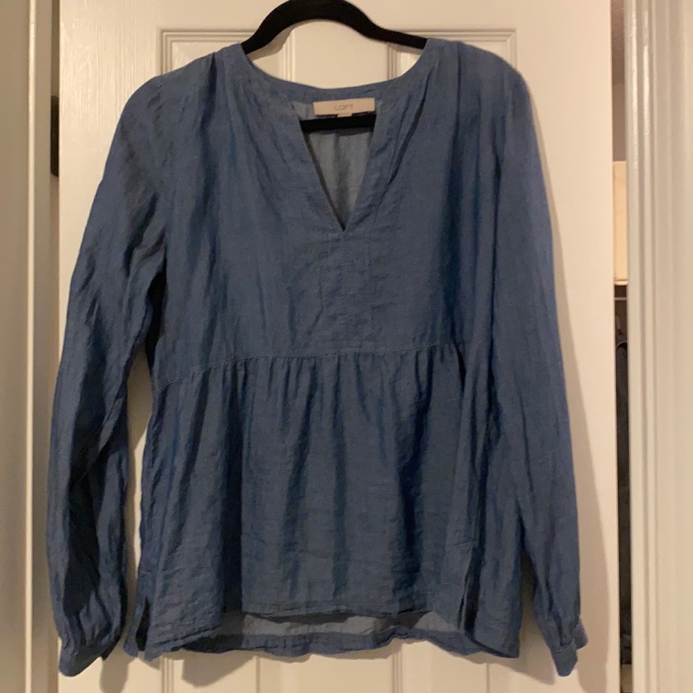 Soft Denim Blouse